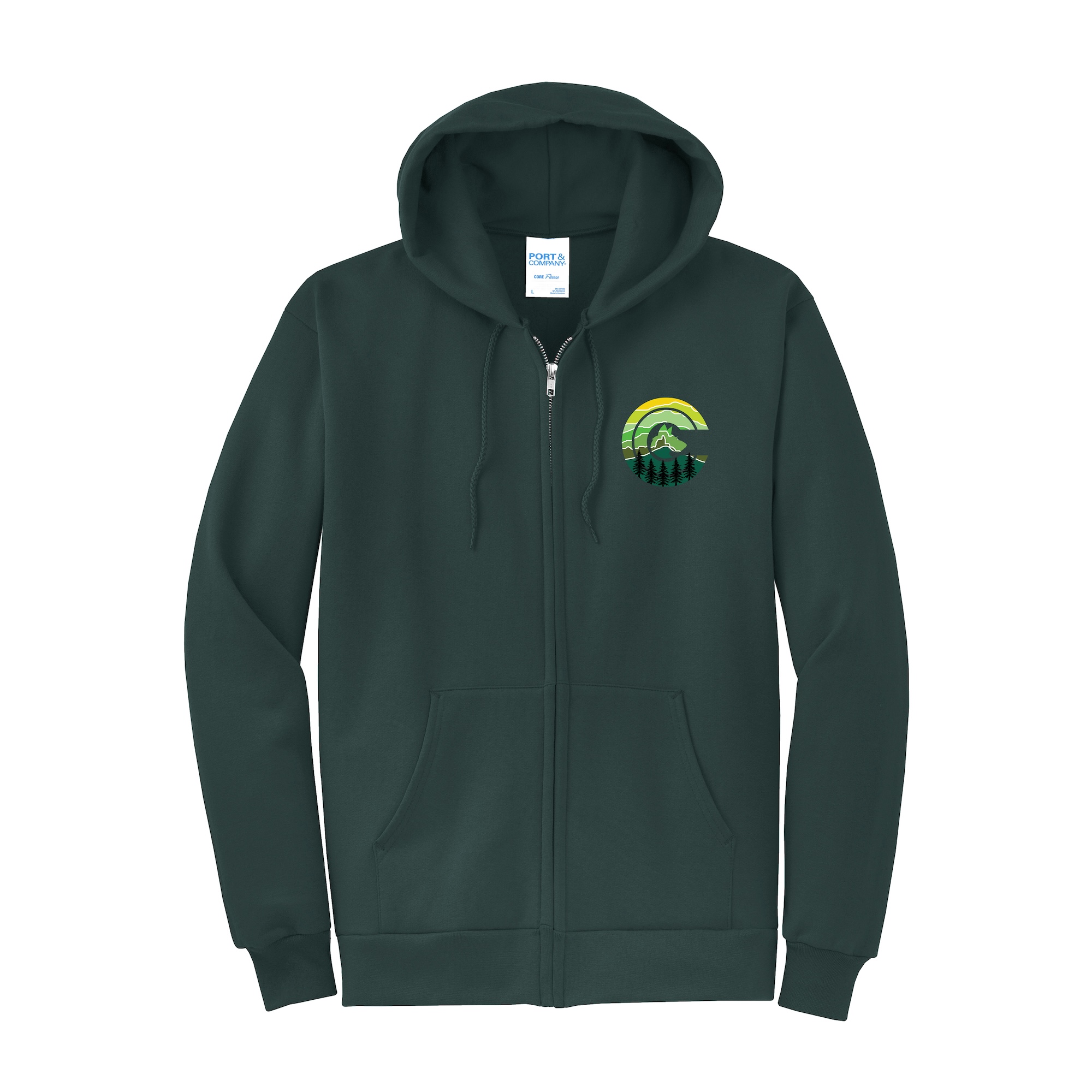 Port & Company Core Fleece Full-Zip Hooded Sweatshirt